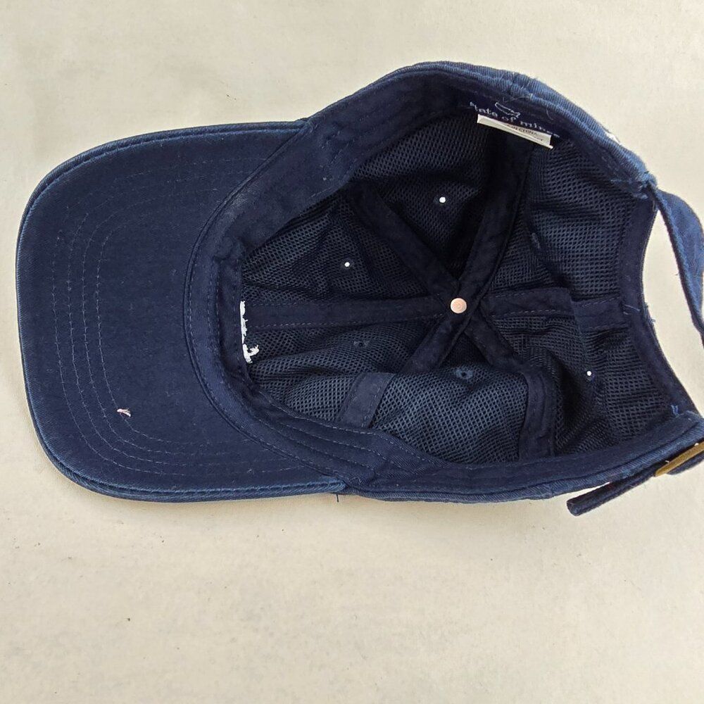 State of Mine Texas Embroidered Navy Blue Baseball Cap Adjustable OSFM Spell Out - Picture 8 of 9